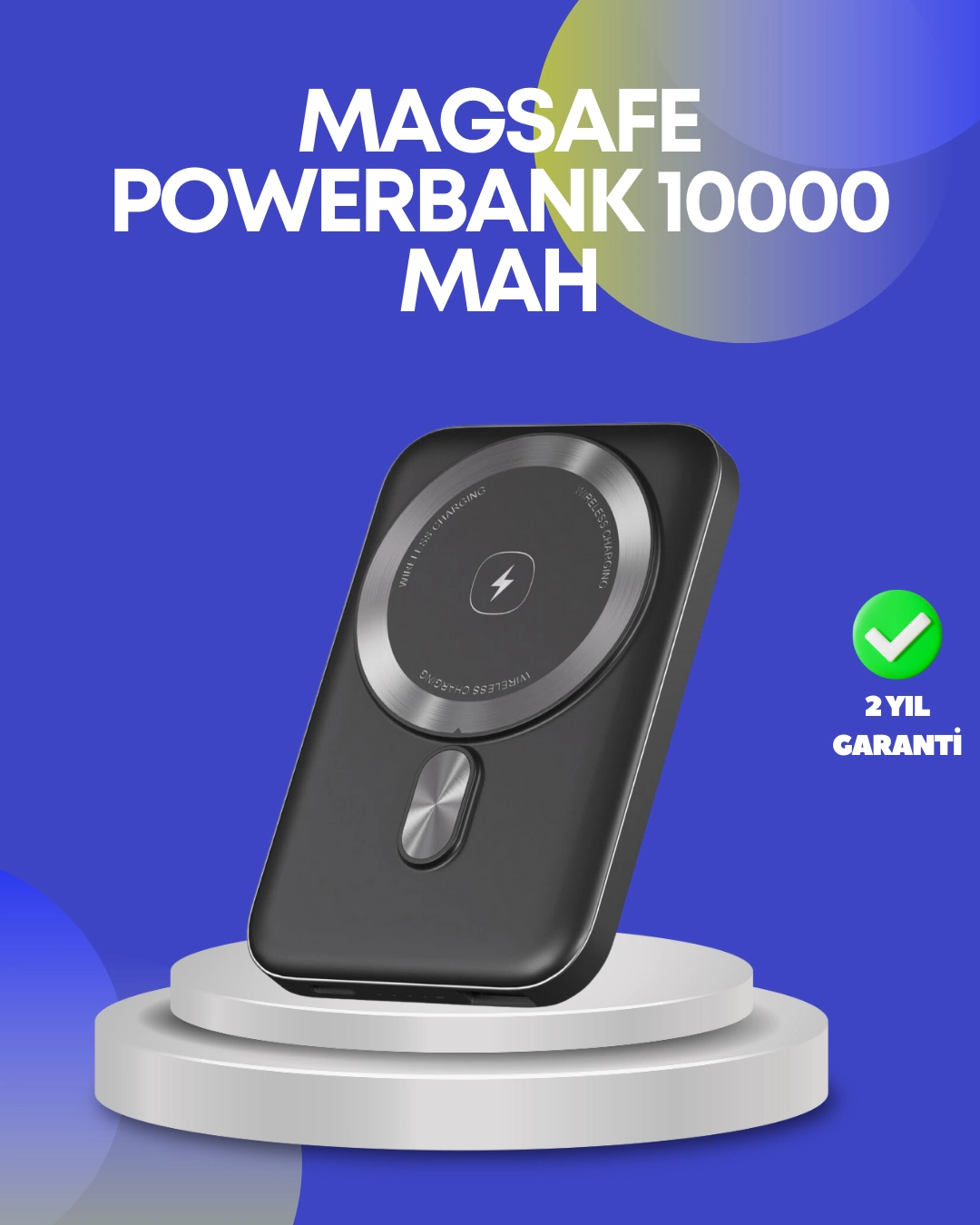 22.5w Hızlı Şarj Destekli Manyetik Powerbank Kompakt Tasarım ( Lisinya )