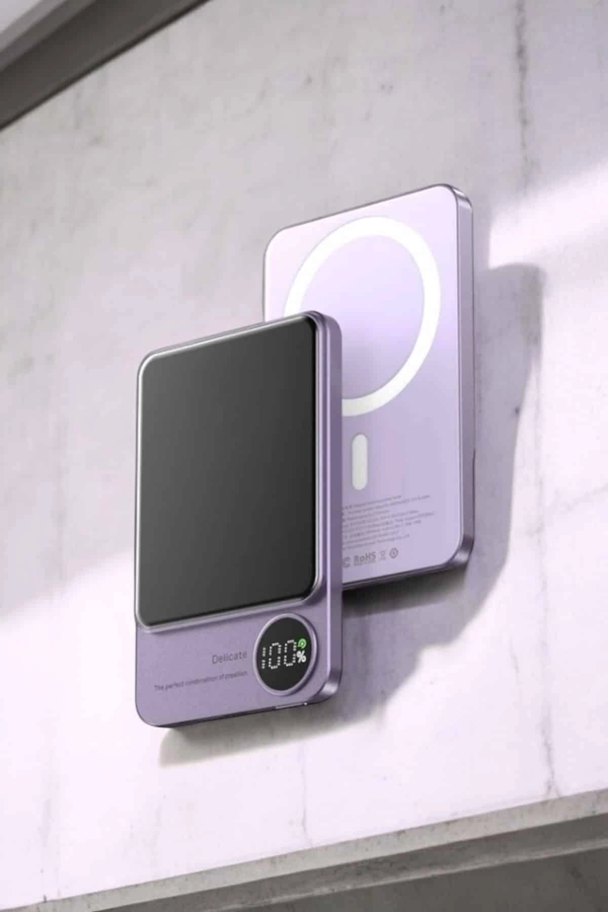 22.5w Magsafe Kablosuz Şarjlı Powerbank Dijital Ekran Ve Hızlı Şarj ( Lisinya )