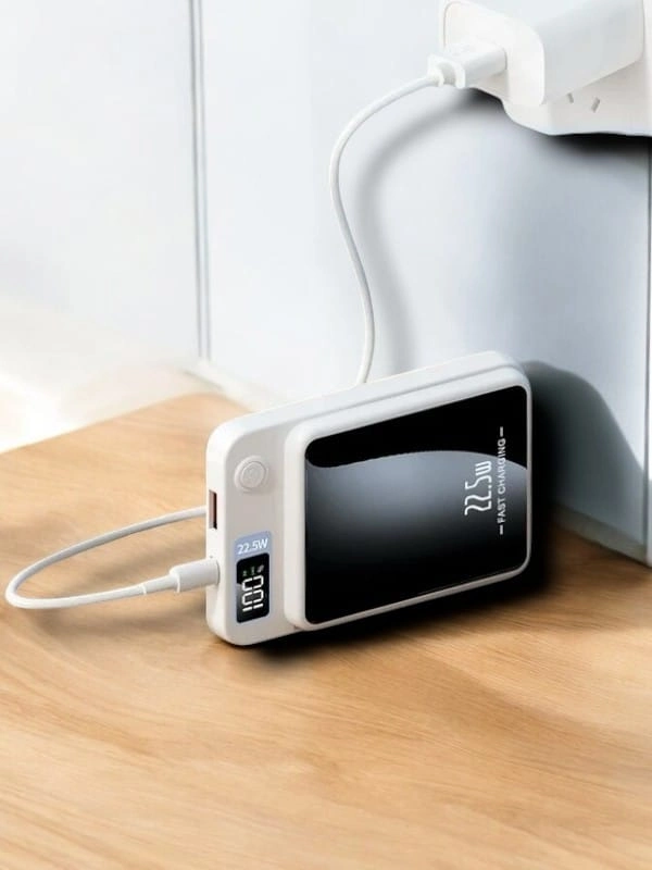 22.5w Magsafe Kablosuz Şarjlı Powerbank Dijital Ekran Ve Hızlı Şarj ( Lisinya )