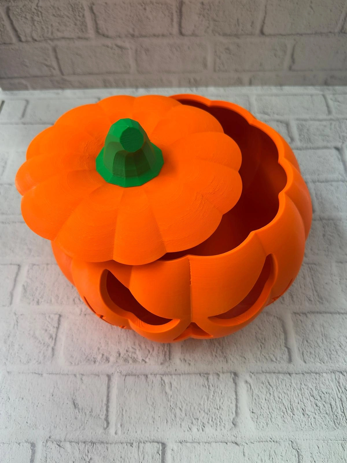 23×15 Cm Korku Temalı Balkabağı Biblo Dekoratif Ev Ofis Süs Eşyası ( Lisinya )