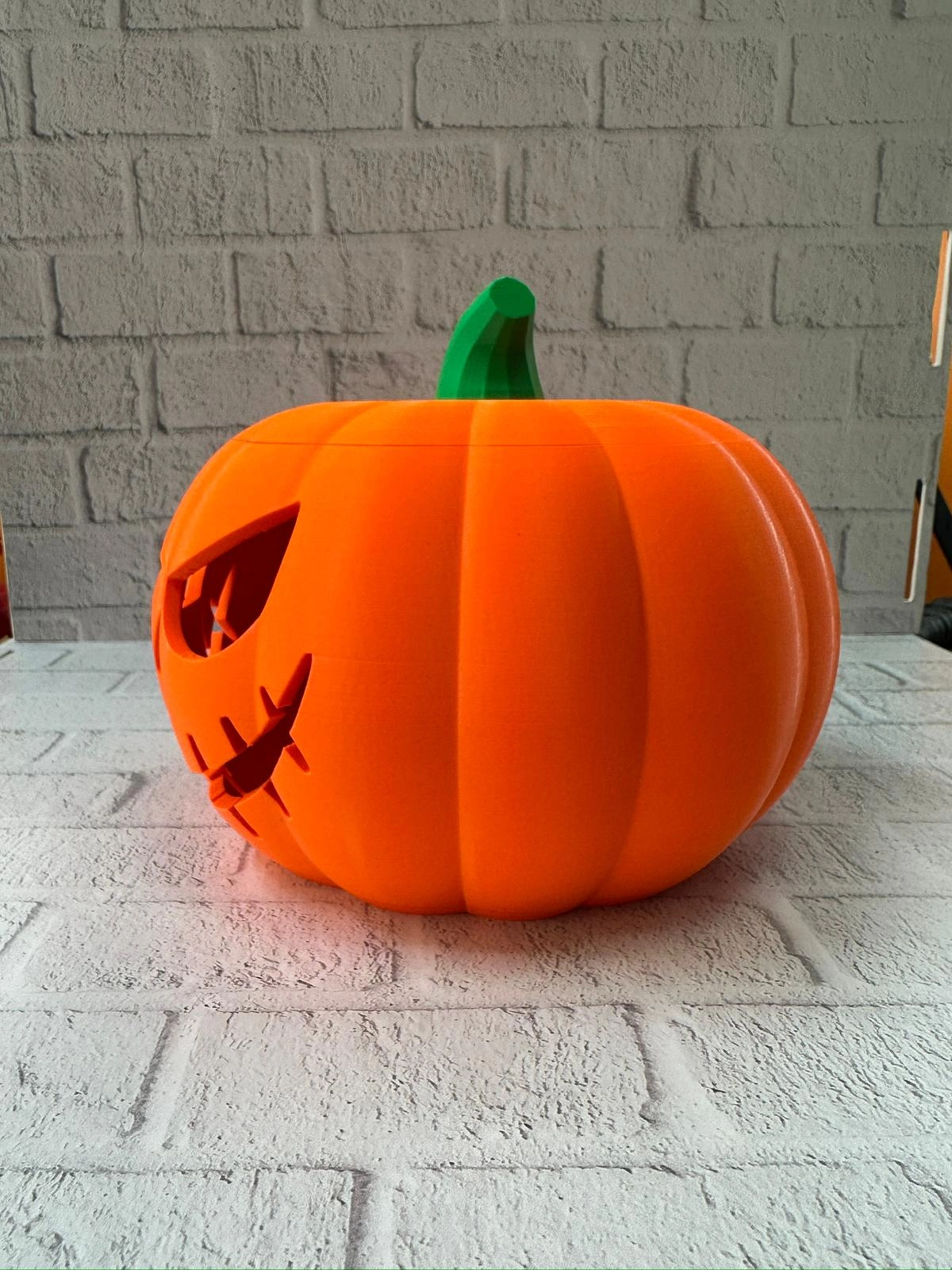 23×15 Cm Korku Temalı Balkabağı Biblo Dekoratif Ev Ofis Süs Eşyası ( Lisinya )