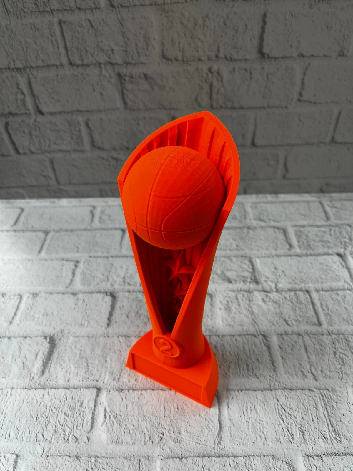 23cm Turuncu Basketbol Kupa Biblo Modern Ödül Dekor Ürünü ( Lisinya )