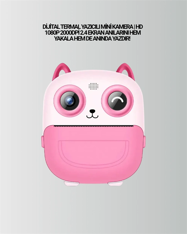2.4” Ekranlı Mini Kamera – 1080p Kayıt + Mürekkepsiz Yazdırma ( Lisinya ) 2.4” Ekranlı Mini Kamera – 1080p Kayıt + Mürekkepsiz Yazdırma ( Lisinya )