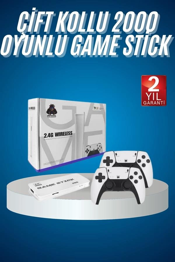 2.4 Ghz Oyun Konsolu Çift Konsol 4k Ultra Hd Game Stick ( Lisinya ) 2.4 Ghz Oyun Konsolu Çift Konsol 4k Ultra Hd Game Stick ( Lisinya )