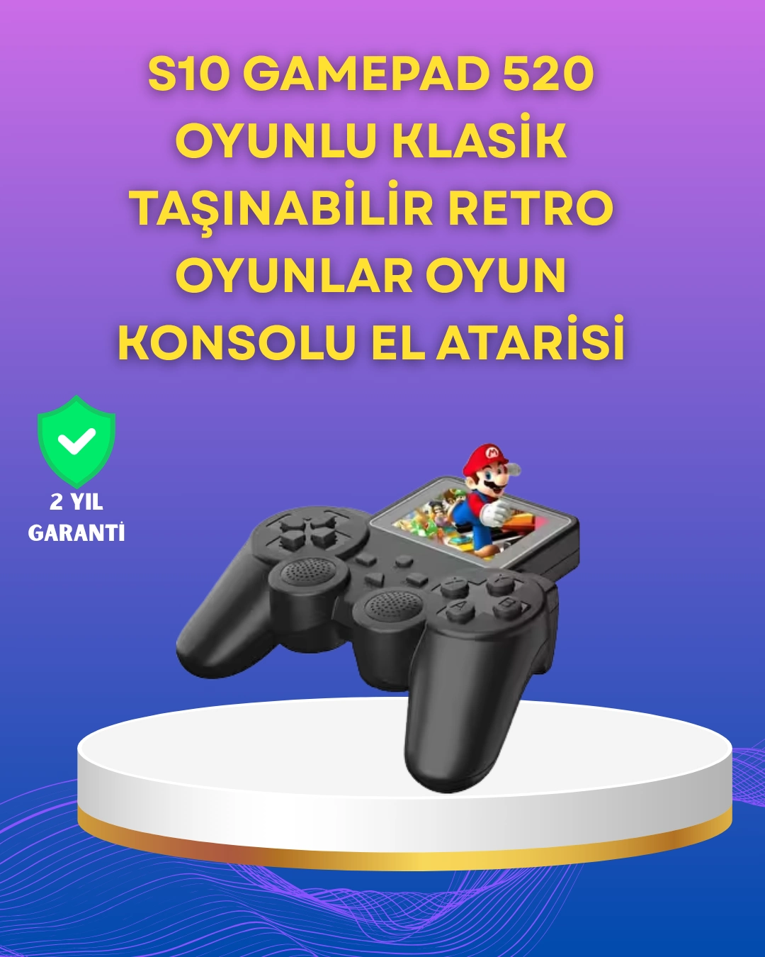 2.4 İnç Ekranlı 500 Oyunlu Taşınabilir Retro Oyun Konsolu, Şarjlı El Tipi Mini ( Lisinya ) 2.4 İnç Ekranlı 500 Oyunlu Taşınabilir Retro Oyun Konsolu, Şarjlı El Tipi Mini ( Lisinya )