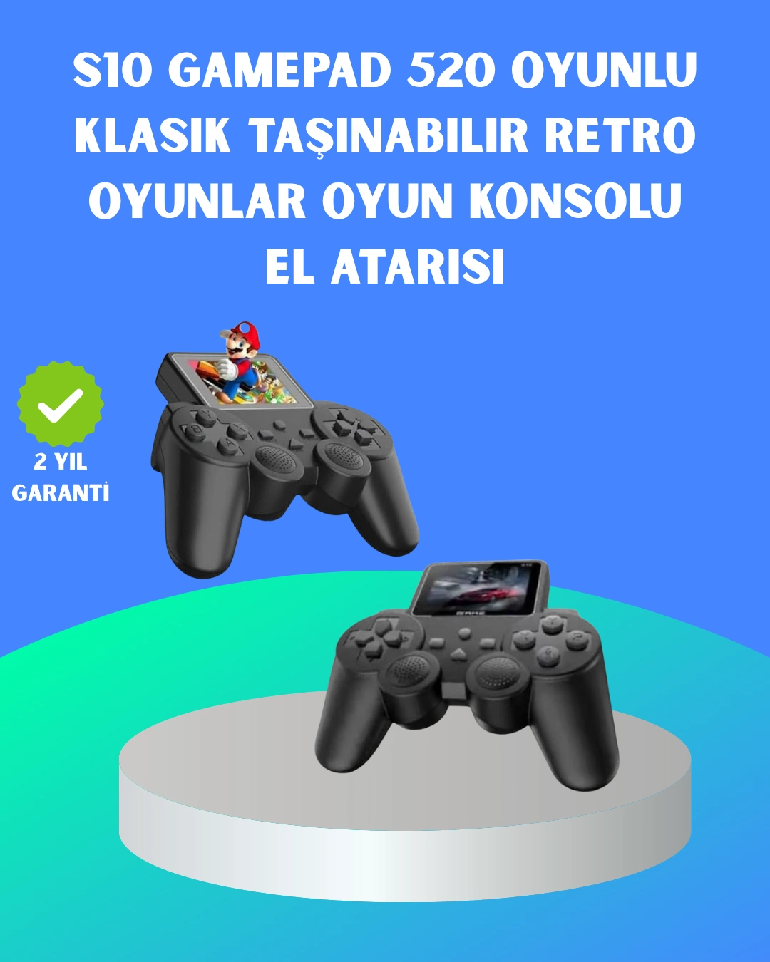 2.4 İnç Hd Renkli Ekranlı 500-in-1 Taşınabilir Retro Oyun Konsolu, Kablolu Tv Bağlantısı Ve Uzun Pil Ömrü ( Lisinya ) 2.4 İnç Hd Renkli Ekranlı 500-in-1 Taşınabilir Retro Oyun Konsolu, Kablolu Tv Bağlantısı Ve Uzun Pil Ömrü ( Lisinya )