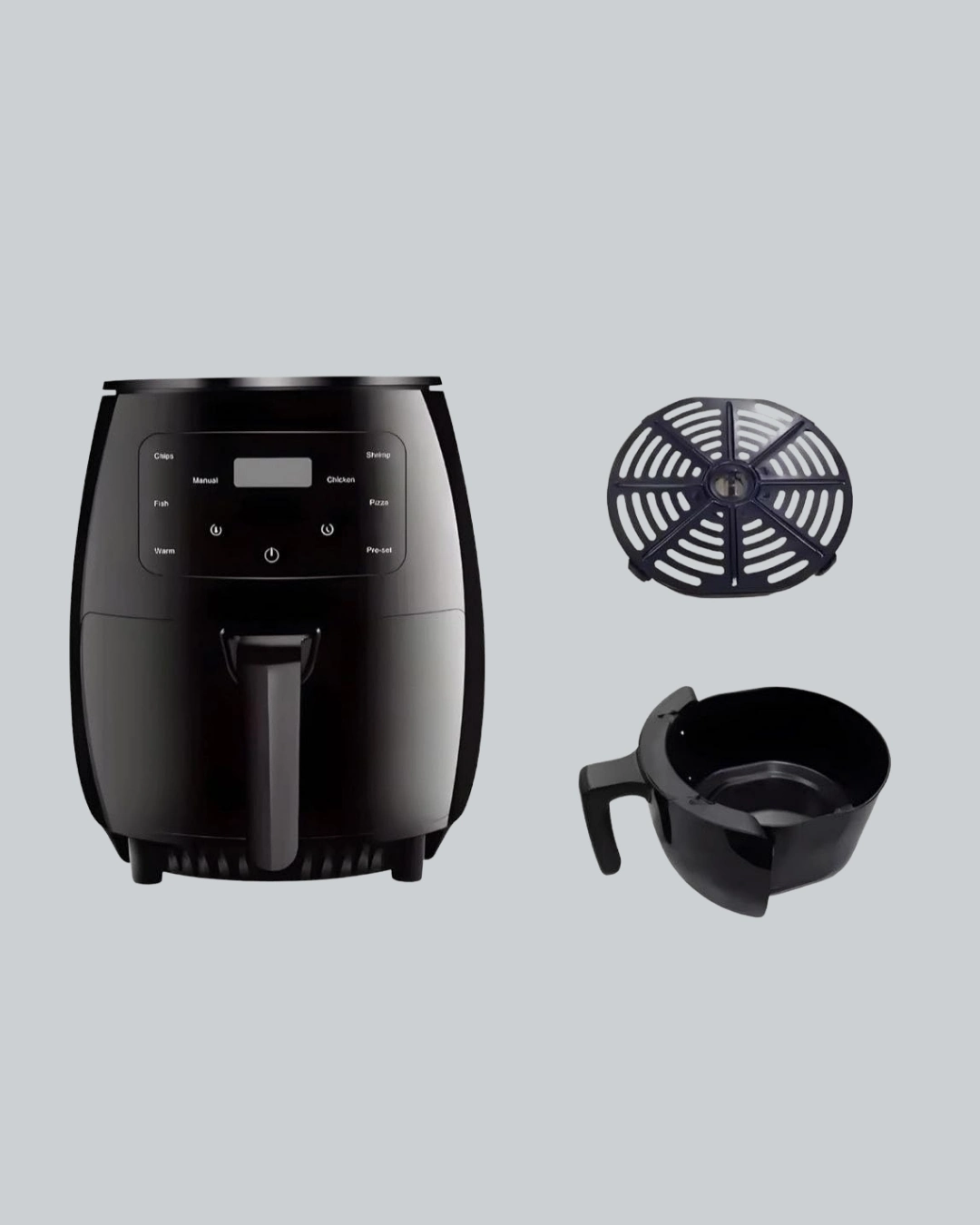 2400w Güçlü Airfryer 6l Yağsız Sağlıklı Pişirici Lcd Dokunmatik ( Lisinya )