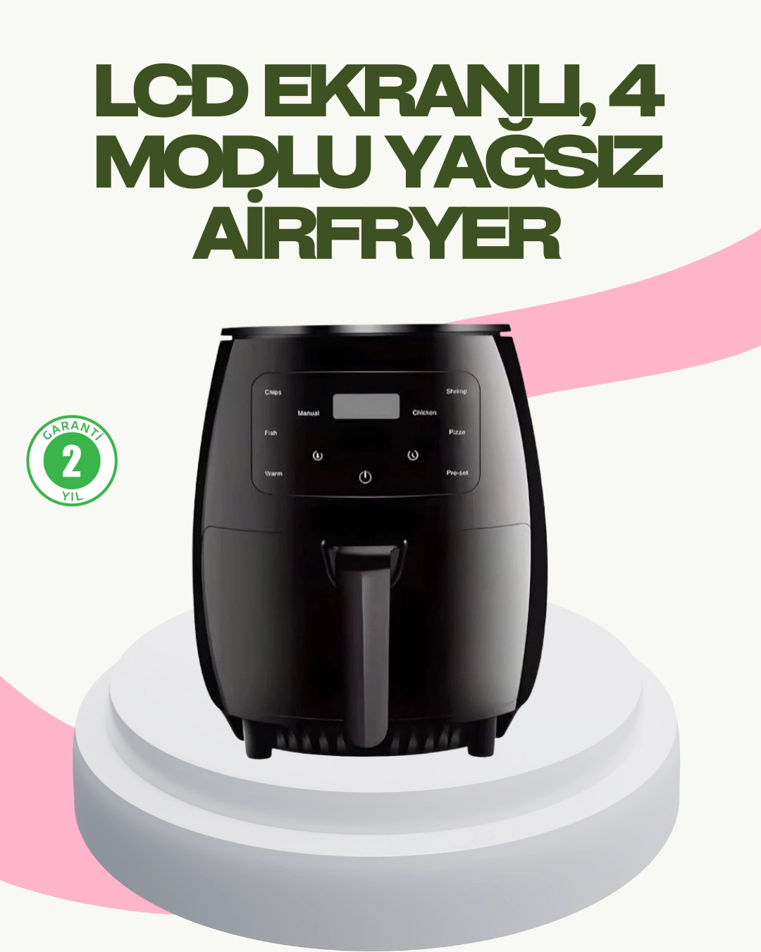 2400w Güçlü Airfryer 6l Yapışmaz Hazne Bulaşık Makinesi Uyumlu ( Lisinya ) 2400w Güçlü Airfryer 6l Yapışmaz Hazne Bulaşık Makinesi Uyumlu ( Lisinya )