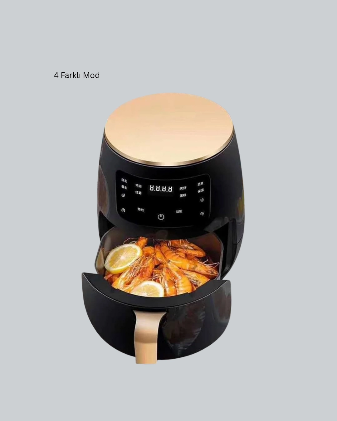 2400w Güçlü Airfryer 6l Yapışmaz Hazne Bulaşık Makinesi Uyumlu ( Lisinya )