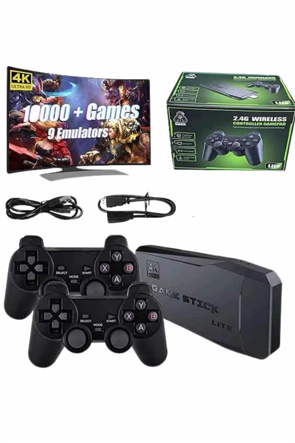 2.4g Uyumlu Kablosuz Çift Kol Atari Retro 20000 Oyun Game Stick ( Lisinya ) 2.4g Uyumlu Kablosuz Çift Kol Atari Retro 20000 Oyun Game Stick ( Lisinya )