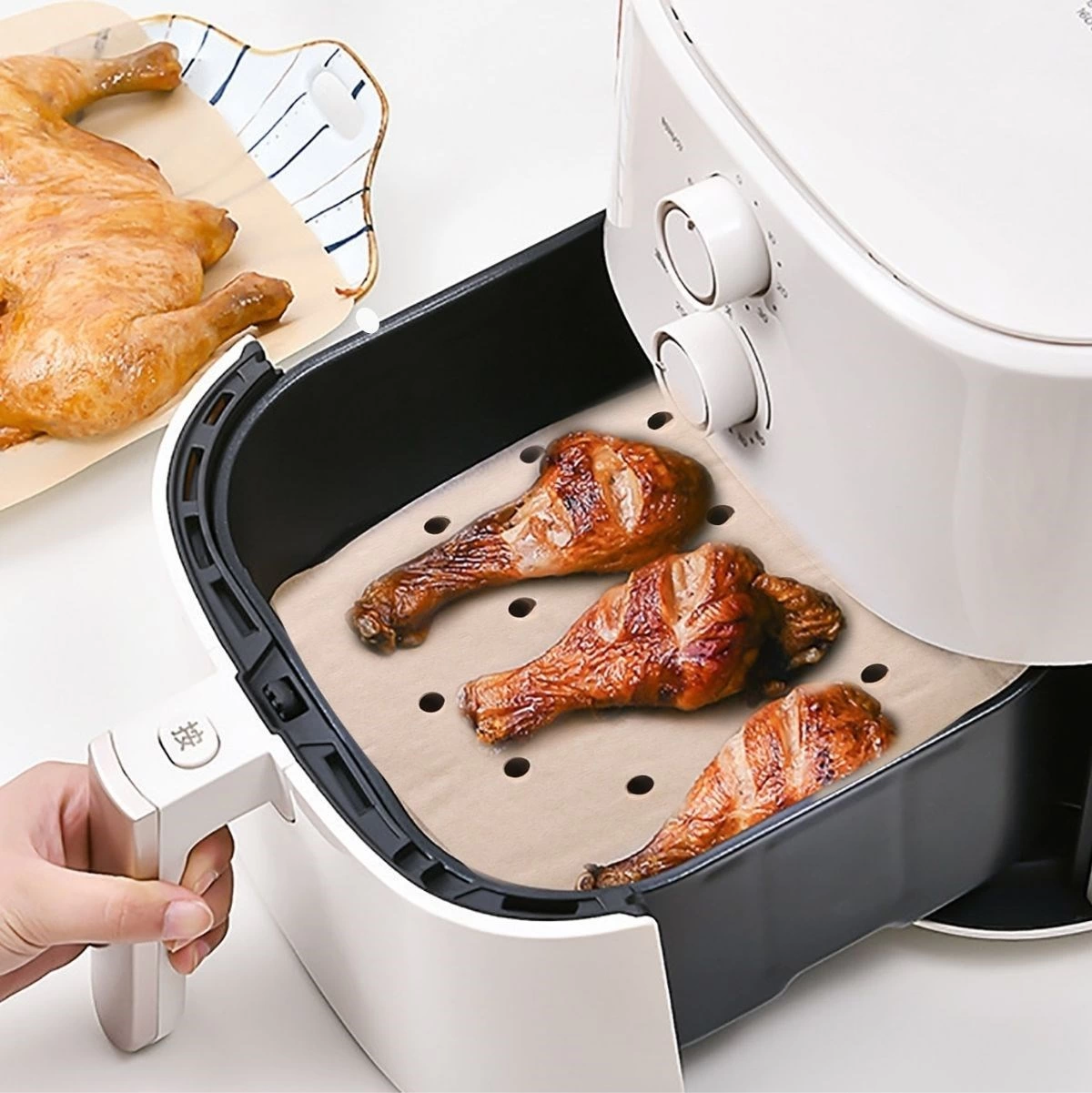 250 Adet Air Fryer Pişirme Kağıdı Tek Kullanımlık Hava Fritöz Yağ Geçirmez Yapışmaz Gıda Pişirme Kağıdı Delikli Kare Model ( Lisinya ) 250 Adet Air Fryer Pişirme Kağıdı Tek Kullanımlık Hava Fritöz Yağ Geçirmez Yapışmaz Gıda Pişirme Kağıdı Delikli Kare Model ( Lisinya )