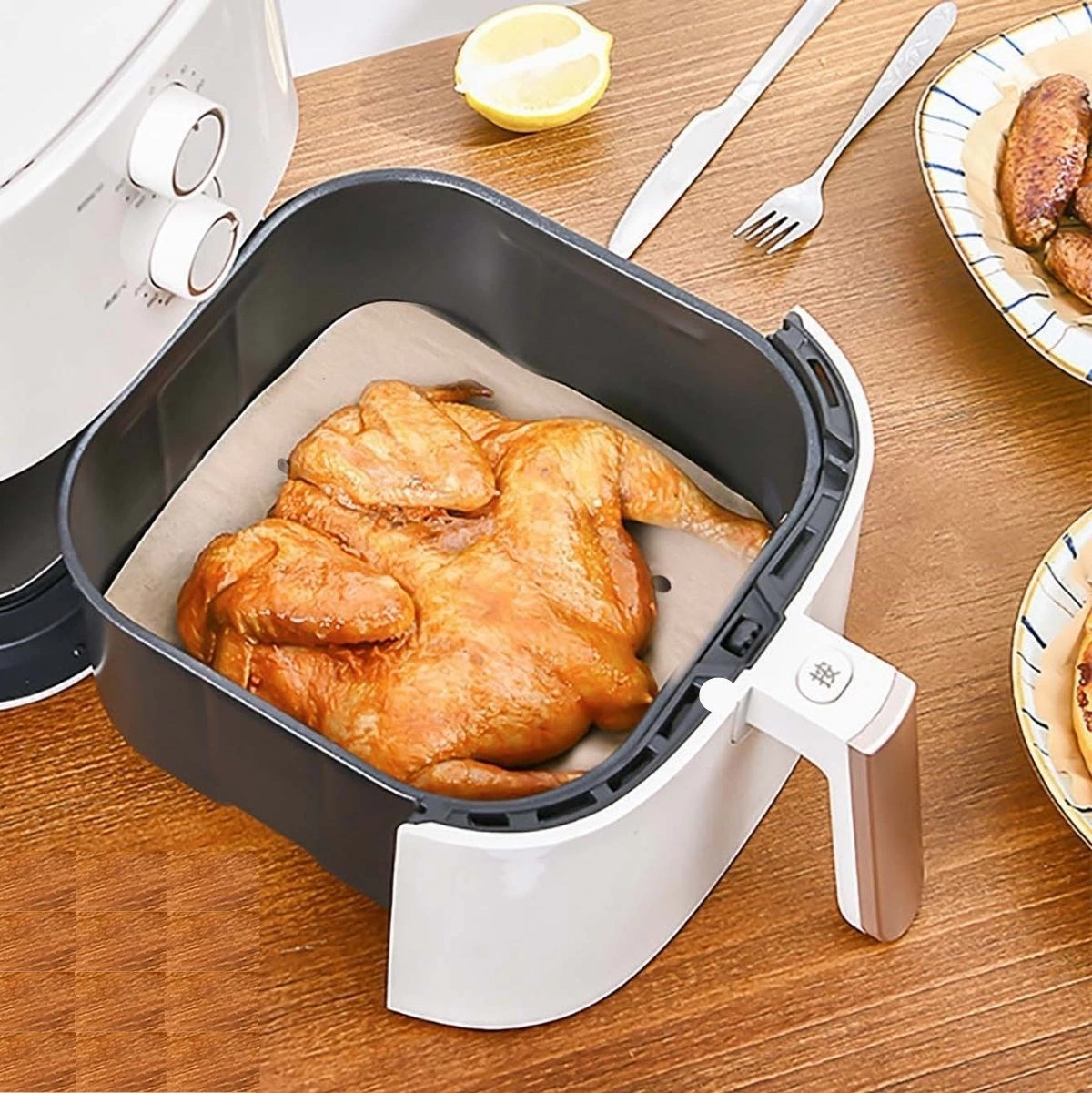 250 Adet Air Fryer Pişirme Kağıdı Tek Kullanımlık Hava Fritöz Yağ Geçirmez Yapışmaz Gıda Pişirme Kağıdı Delikli Kare Model ( Lisinya ) 250 Adet Air Fryer Pişirme Kağıdı Tek Kullanımlık Hava Fritöz Yağ Geçirmez Yapışmaz Gıda Pişirme Kağıdı Delikli Kare Model ( Lisinya )