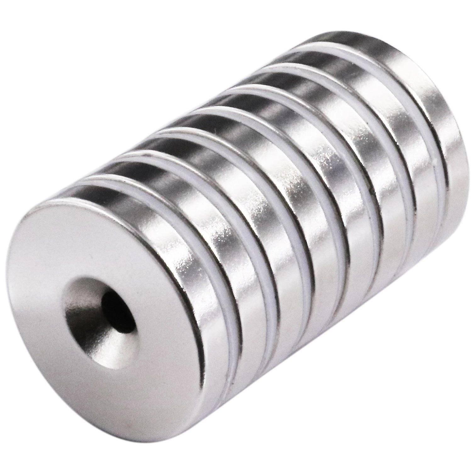 1 Adet 25x10/5x5,5 Mm Neodyum Mıknatıs Havşa Delikli Magnet Vida Atılabilir N35 Nikel Paslanmaz ( Lisinya )