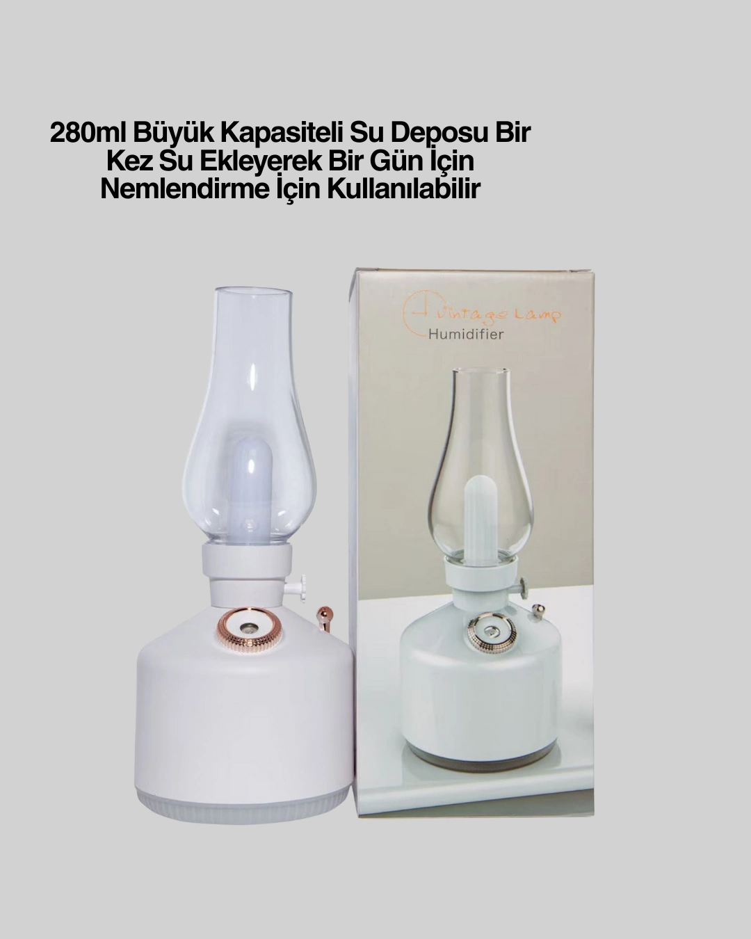 280 Ml Tanklı Retro Gaz Lambası Difüzör Usb Şarjlı Hava Nemlendirici ( Lisinya ) 280 Ml Tanklı Retro Gaz Lambası Difüzör Usb Şarjlı Hava Nemlendirici ( Lisinya )