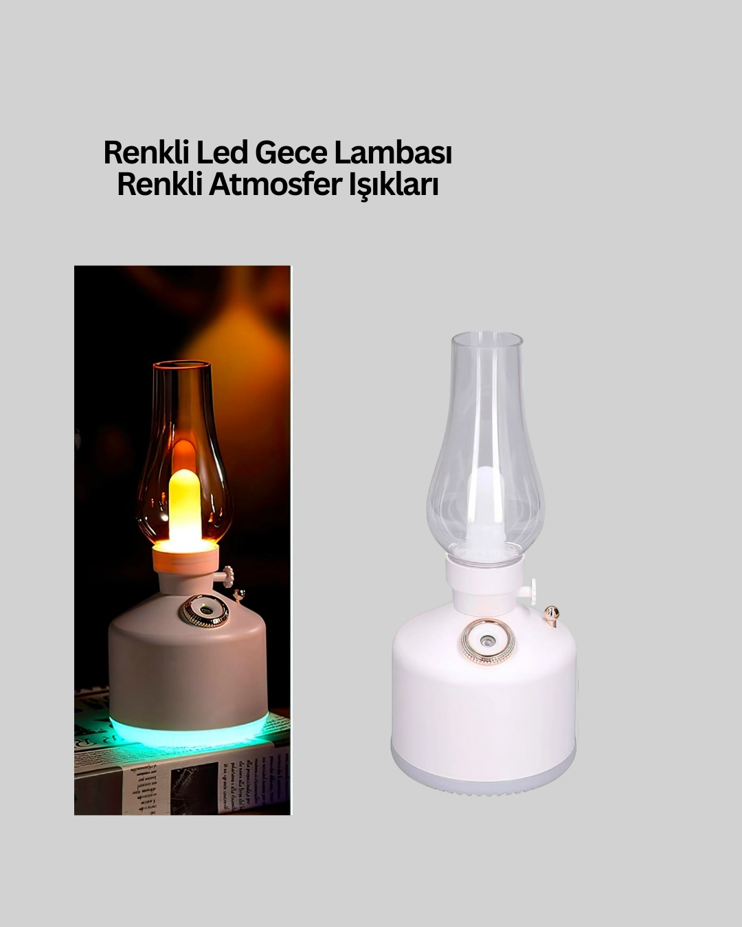 280 Ml Tanklı Retro Gaz Lambası Difüzör Usb Şarjlı Hava Nemlendirici ( Lisinya ) 280 Ml Tanklı Retro Gaz Lambası Difüzör Usb Şarjlı Hava Nemlendirici ( Lisinya )