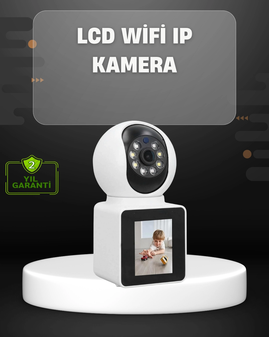 2k Çözünürlüklü İç Mekan Güvenlik Kamerası Çift Yönlü Görüş Ve Sesli Arama ( Lisinya )