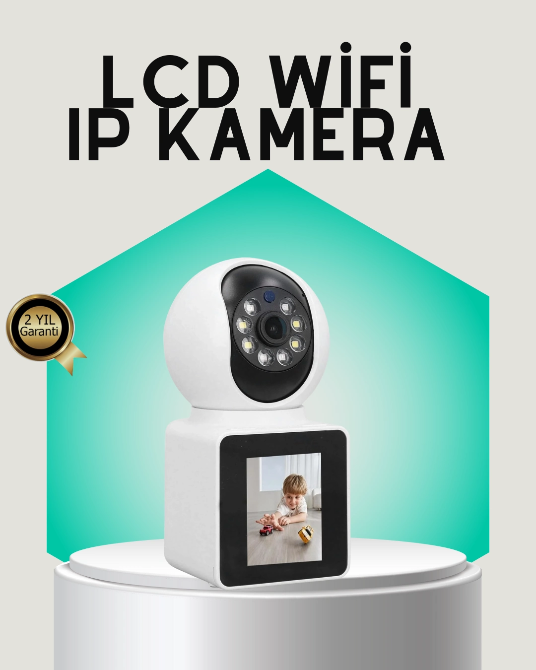 2k Hd Bebek Ve Yaşlı Takip Kamerası Çift Yönlü Görüş Akıllı Uyarılı ( Lisinya )