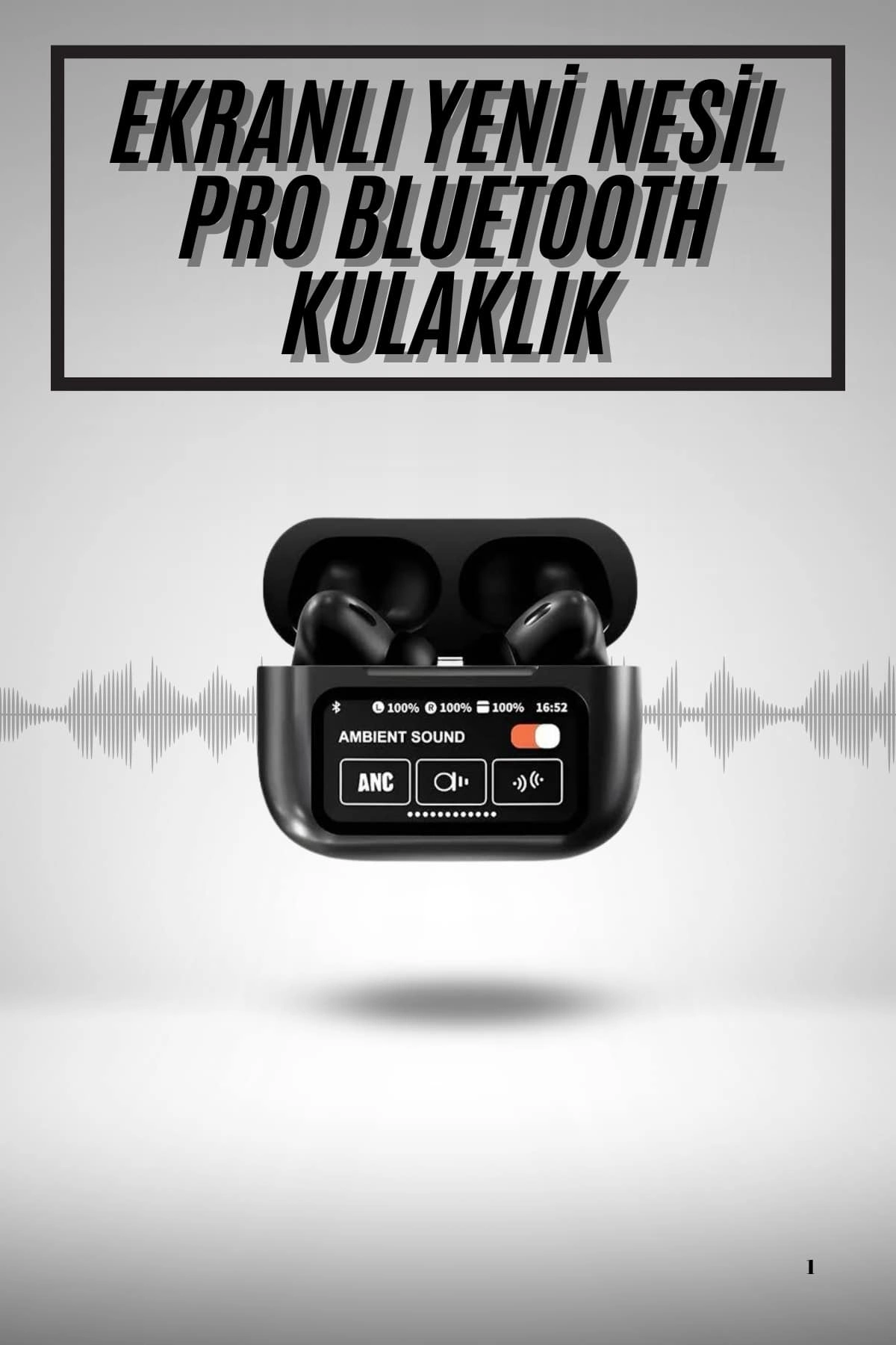 2.nesil Pro Ekranlı Sesli Görüşme Yapabilen Kablosuz Bluetooth Kulaklık ( Lisinya )