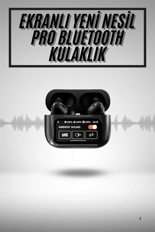 2.nesil Pro Ekranlı Sesli Görüşme Yapabilen Kablosuz Bluetooth Kulaklık ( Lisinya )