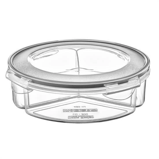 3 Bölmeli Sızdırmaz Contalı Kilitli Kapaklı 1,35 Litre Yuvarlak Erzak Saklama Kabı Lc-500 ( Lisinya ) 3 Bölmeli Sızdırmaz Contalı Kilitli Kapaklı 1,35 Litre Yuvarlak Erzak Saklama Kabı Lc-500 ( Lisinya )