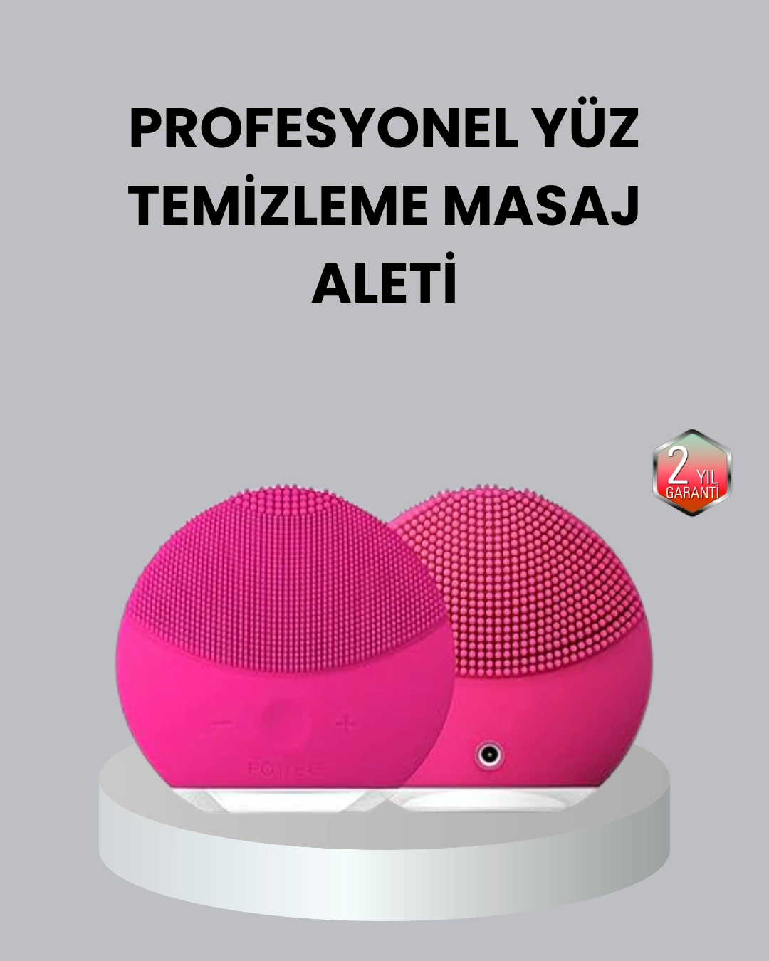 3 Fonksiyonlu Yüz Temizleme Ve Masaj Cihazı – Su Geçirmez, Şarjlı, Ölü Deri Temizleyici Ve Cilt Yenileyici ( Lisinya )