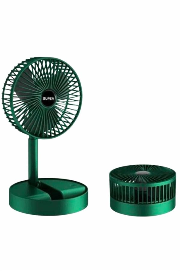 3 Kademe Hız Ayarlı Vantilatör Telefon Standlı Şarjlı Katlanabilir Soğutucu Pervane ( Lisinya )