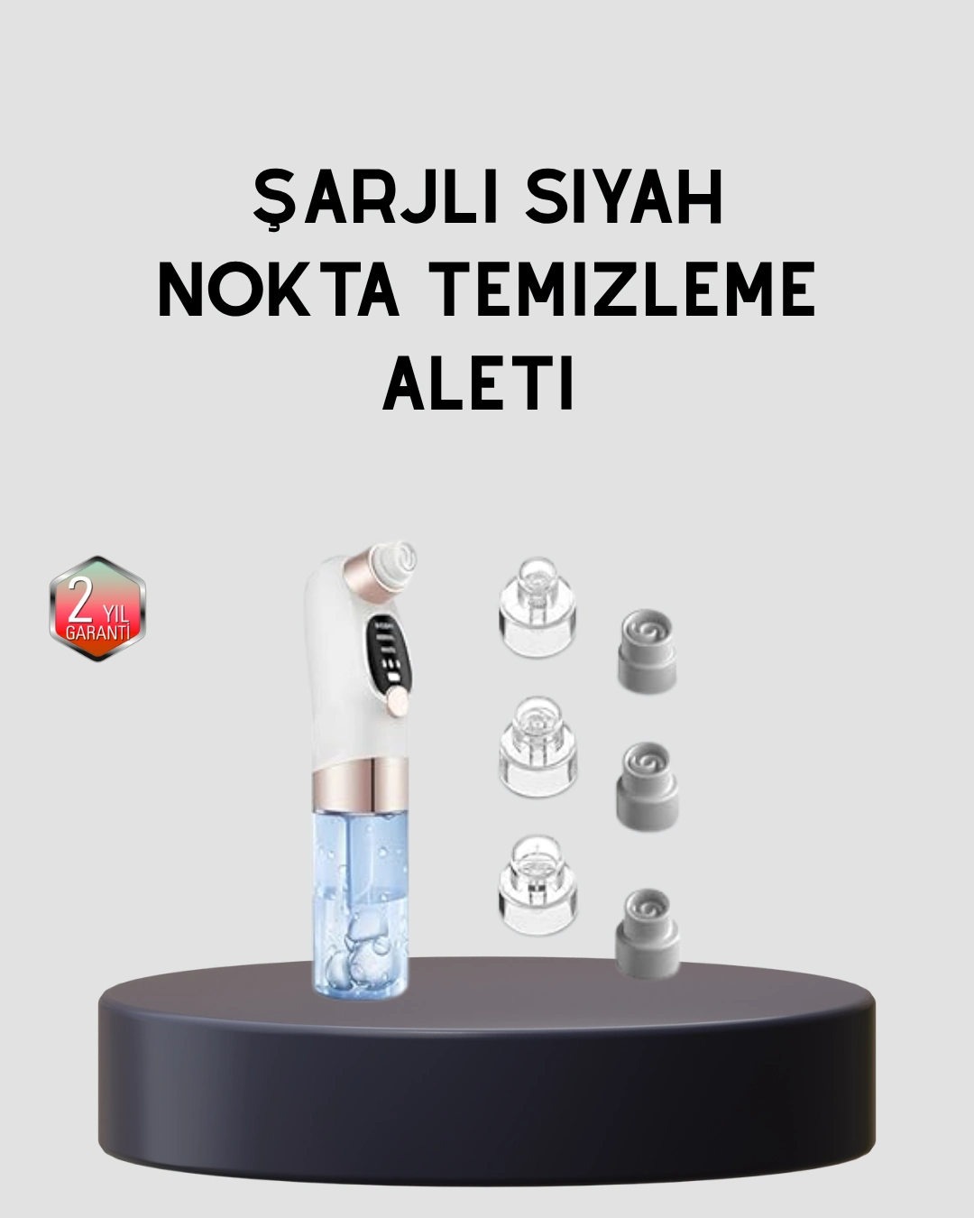 3 Kademeli Vakumlu Gözenek Temizleme Cihazı – Cilt Yenileyici Masaj Ve Derin Temizlik ( Lisinya )
