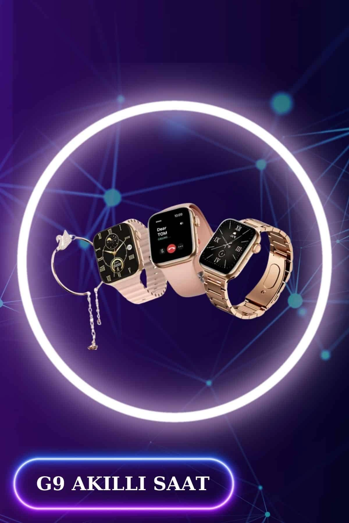 3 Kordonlu Dokunmatik Ekran Akıllı Saat Ve 2.nesil Kablosuz Bluetooth Kulaklık Anc/enc ( Lisinya )