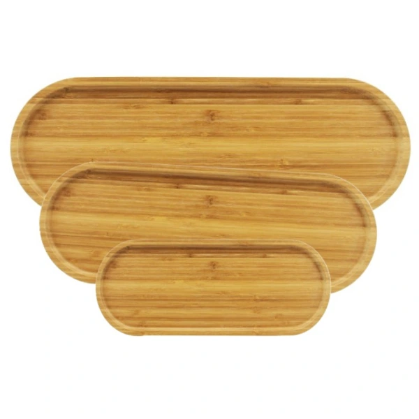 3'lü Oval Sunum Tabağı Seti ( Lisinya )