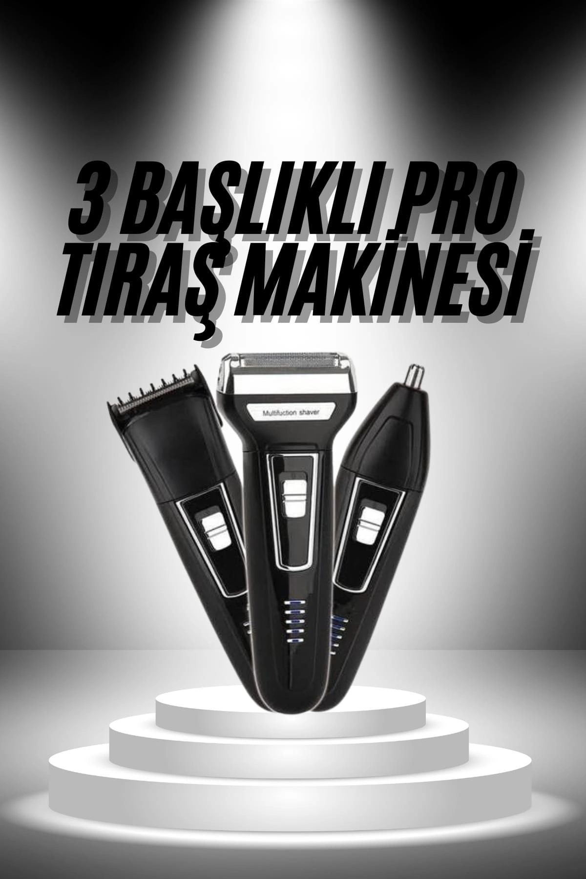 3'lü Set Saç Sakal Kesme Traş Makinesi Burun Kılı Alma Tıraş Makinesi ( Lisinya ) 3'lü Set Saç Sakal Kesme Traş Makinesi Burun Kılı Alma Tıraş Makinesi ( Lisinya )