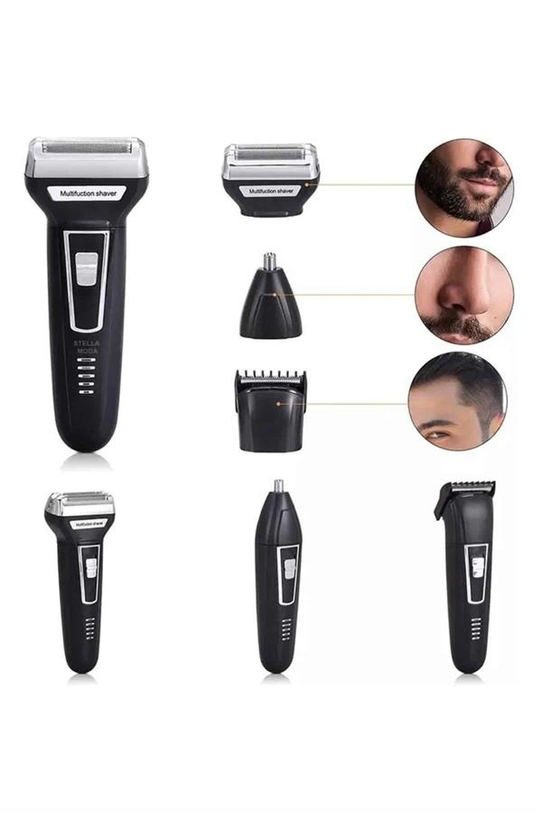 3'lü Set Saç Sakal Kesme Traş Makinesi Burun Kılı Alma Tıraş Makinesi ( Lisinya ) 3'lü Set Saç Sakal Kesme Traş Makinesi Burun Kılı Alma Tıraş Makinesi ( Lisinya )