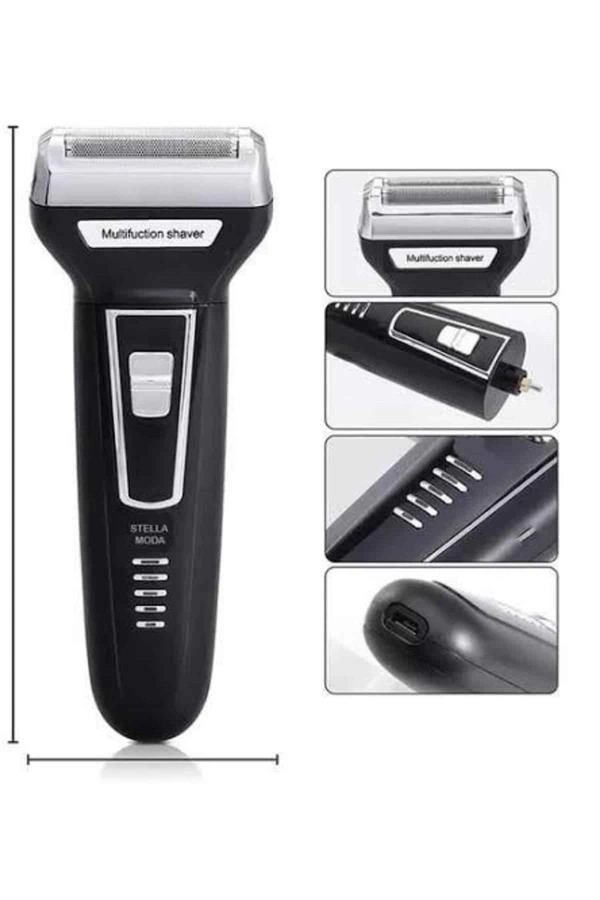 3'lü Set Saç Sakal Kesme Traş Makinesi Burun Kılı Alma Tıraş Makinesi ( Lisinya )