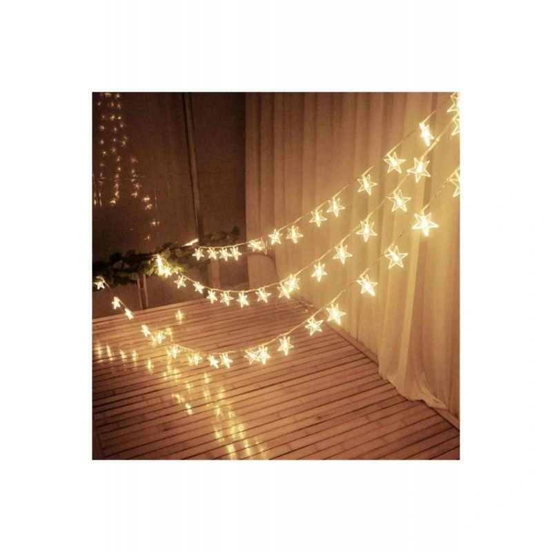 3 Metre Yıldız Şekilli Led Işık ( Lisinya )