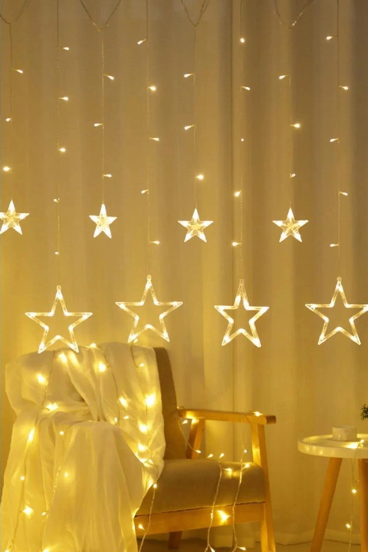 3 Metre Yıldız Şekilli Led Işık ( Lisinya )