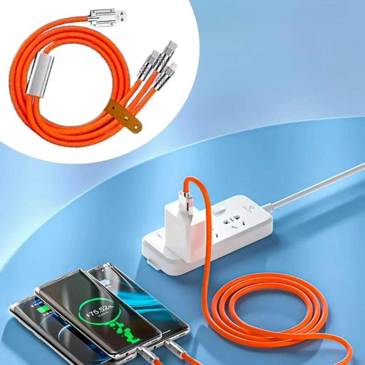 3 Şarj Aleti 1 Arada Çinko Alaşım Hızlı Şarj Kablosu Turuncu ( Lisinya ) 3 Şarj Aleti 1 Arada Çinko Alaşım Hızlı Şarj Kablosu Turuncu ( Lisinya )