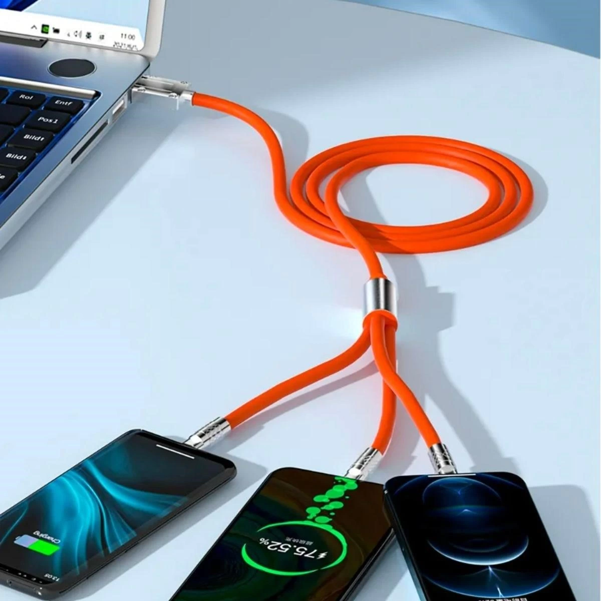 3 Şarj Aleti 1 Arada Çinko Alaşım Hızlı Şarj Kablosu Turuncu ( Lisinya ) 3 Şarj Aleti 1 Arada Çinko Alaşım Hızlı Şarj Kablosu Turuncu ( Lisinya )