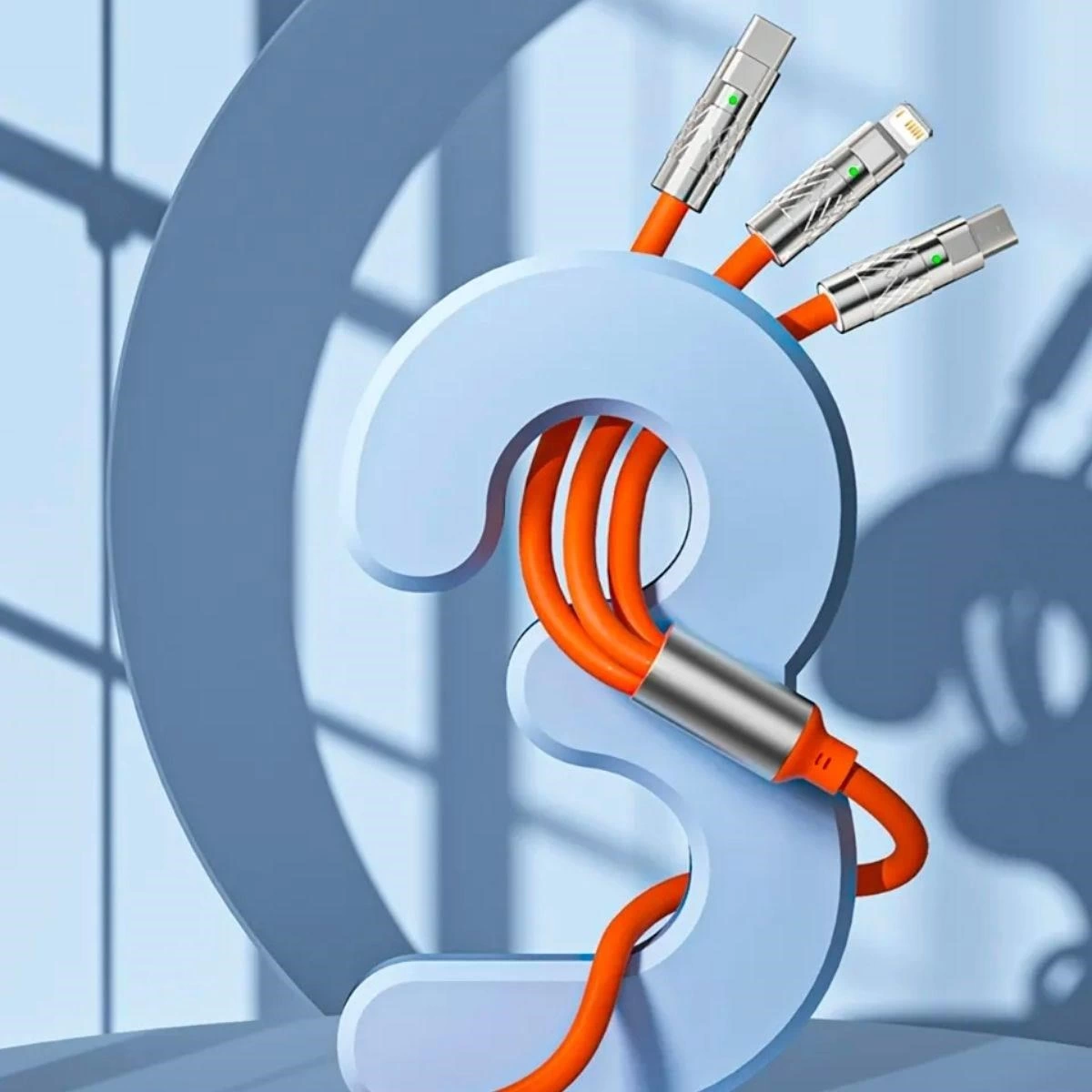 3 Şarj Aleti 1 Arada Çinko Alaşım Hızlı Şarj Kablosu Turuncu ( Lisinya ) 3 Şarj Aleti 1 Arada Çinko Alaşım Hızlı Şarj Kablosu Turuncu ( Lisinya )