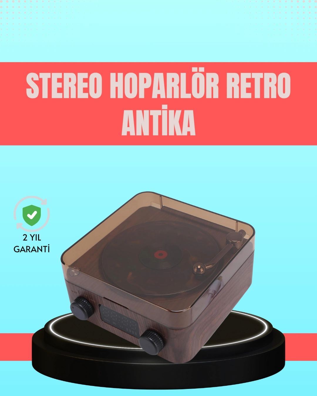 3-ü-1 Arada Bluetooth Hoparlör – Işıklı Saat Ve Gece Lambası ( Lisinya )