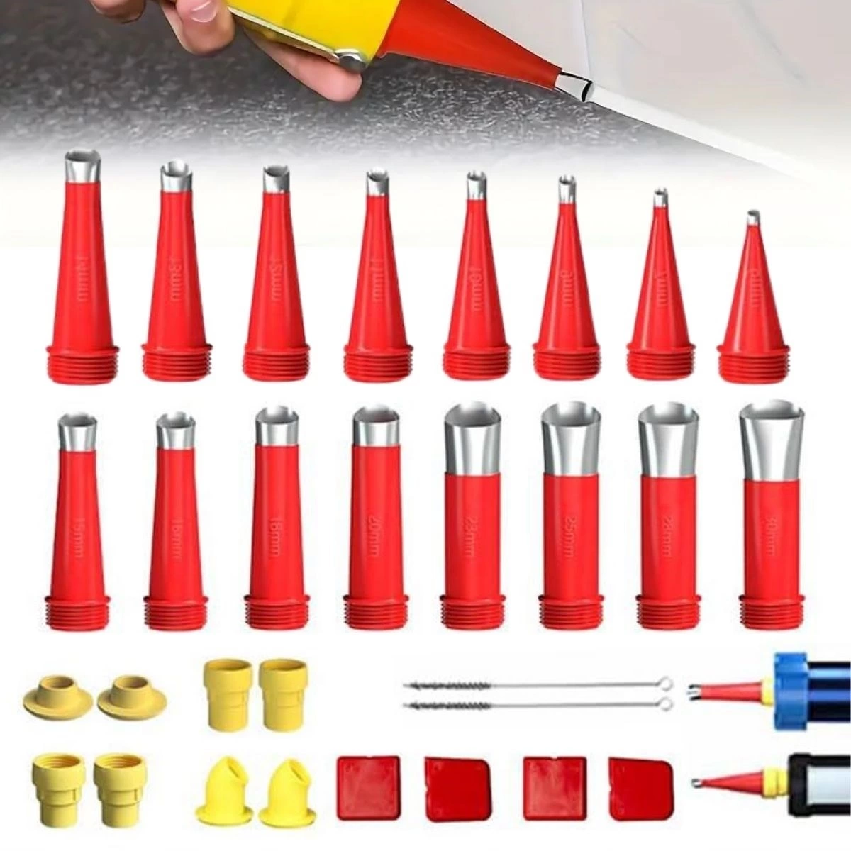 30 Parça Silikon Kalafat Mastik Alet Seti Mastik Ucu ( Lisinya ) 30 Parça Silikon Kalafat Mastik Alet Seti Mastik Ucu ( Lisinya )