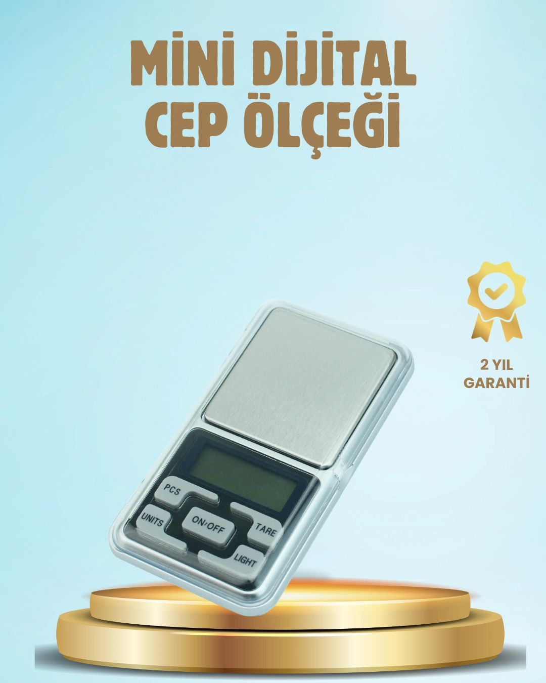 300 Gr Hassas Cep Terazisi Mavi Işıklı Lcd Ekranlı ( Lisinya )