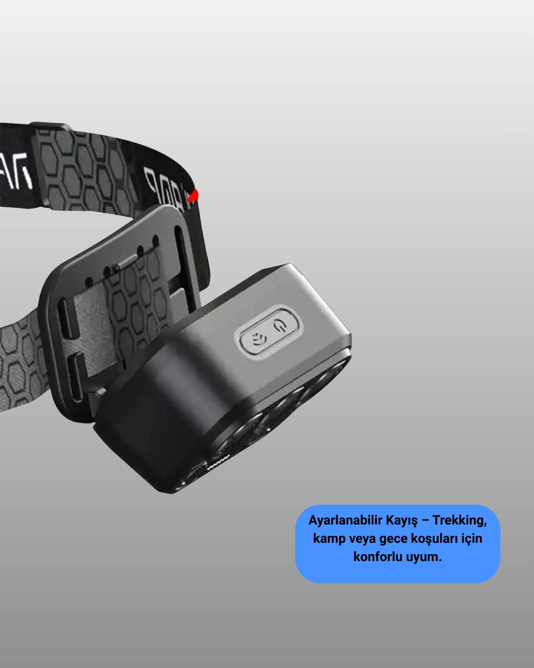 300 Lümen Sensörlü Led Kafa Lambası Usb Şarjlı Sos Modlu ( Lisinya )