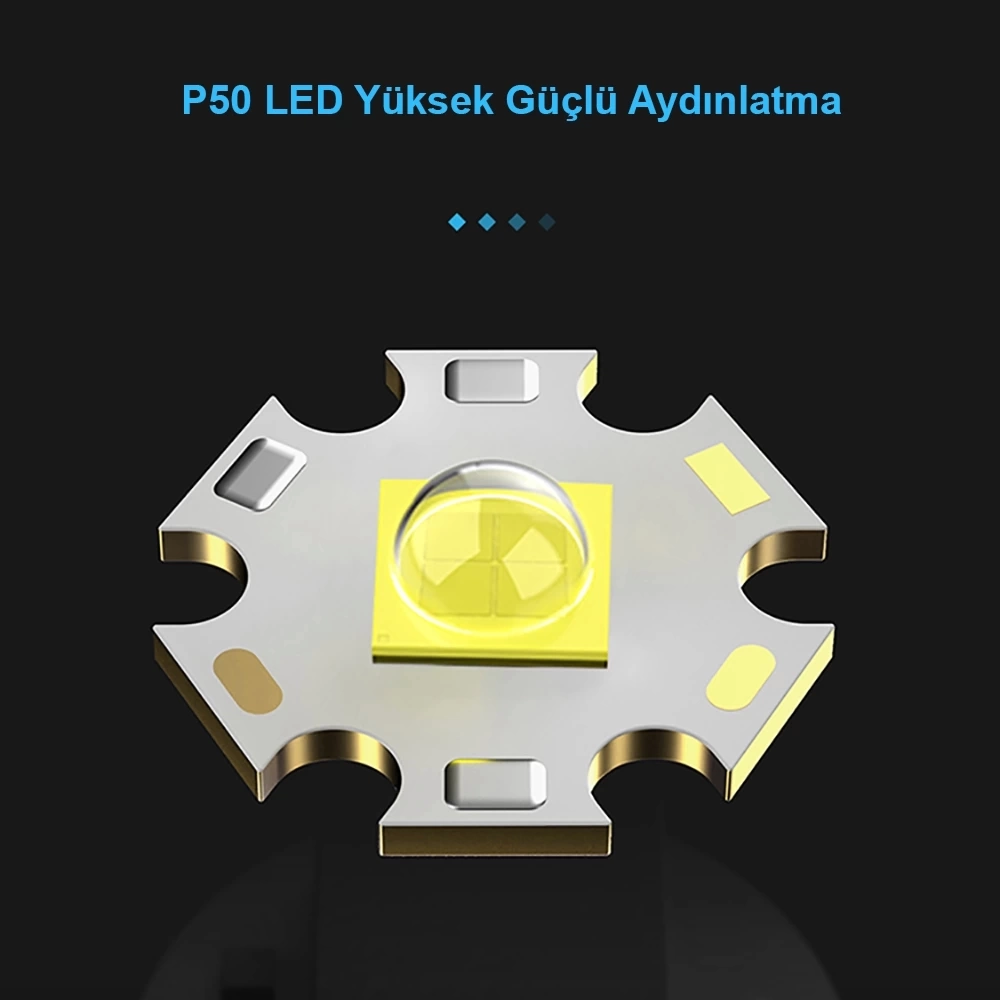3000 Lümen  Güçlü El Feneri  Wt-600 ( Lisinya )