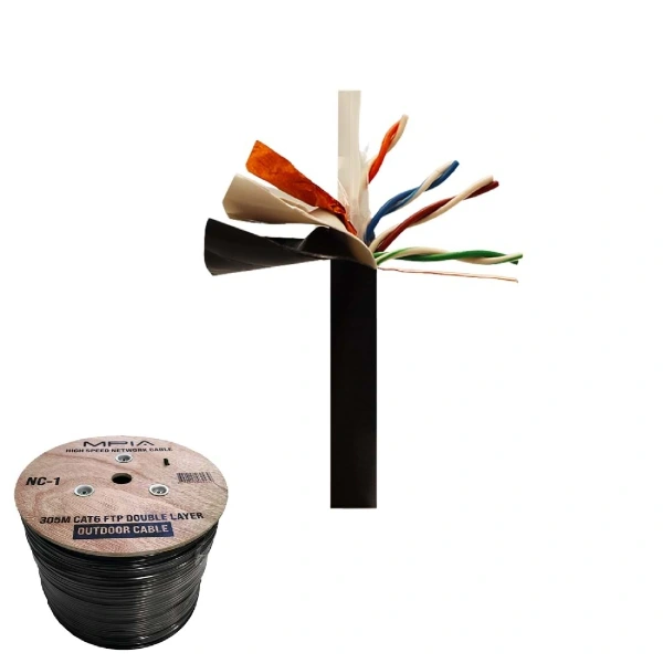 305 Metre / 0.57mm Cat6 Ftp Çift Katmanlı Dış Ortam İnternet Kablosu ( Lisinya ) 305 Metre / 0.57mm Cat6 Ftp Çift Katmanlı Dış Ortam İnternet Kablosu ( Lisinya )