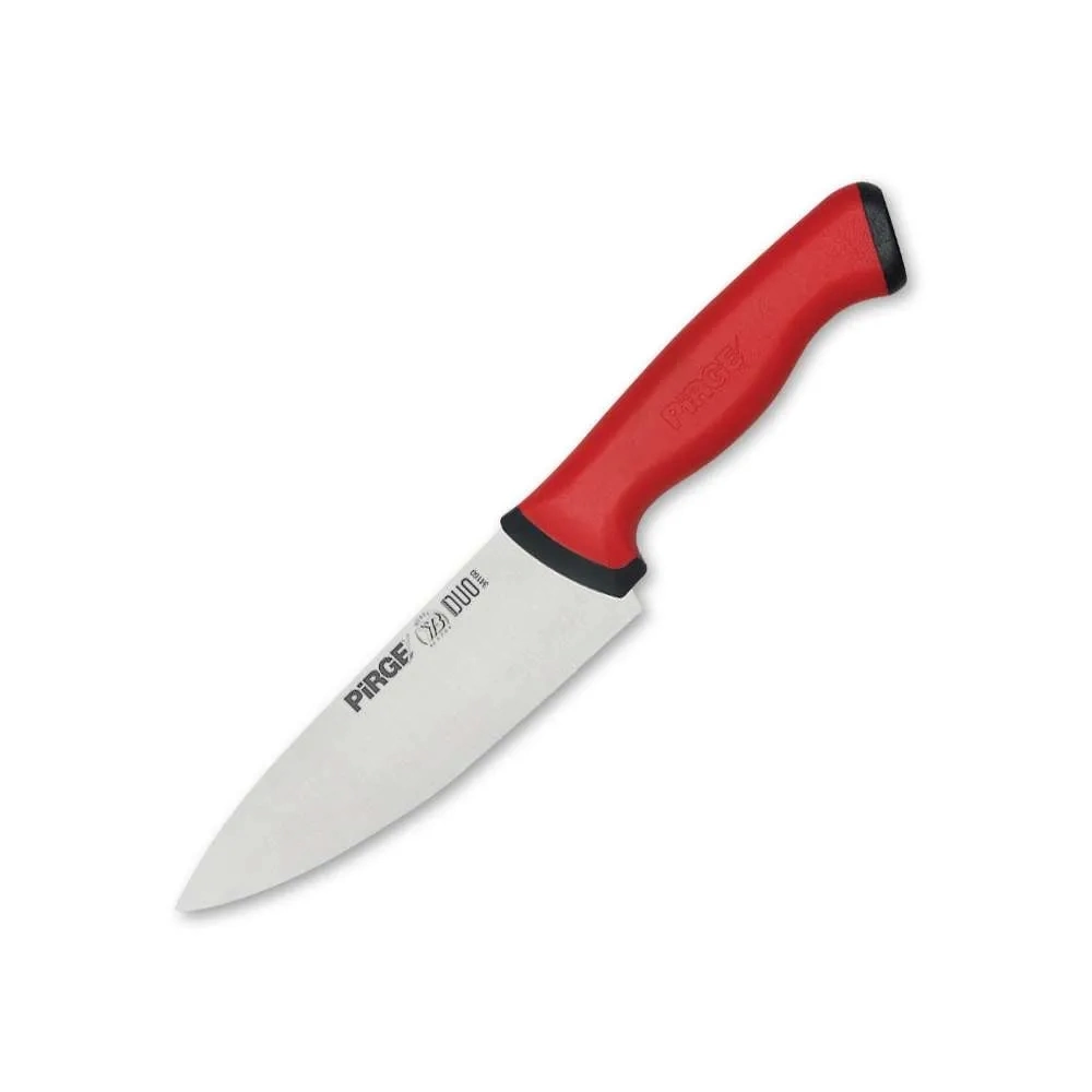 34159 Duo Şef Bıçağı 16 Cm - Kırmızı Kaymaz Sap ( Lisinya ) 34159 Duo Şef Bıçağı 16 Cm - Kırmızı Kaymaz Sap ( Lisinya )