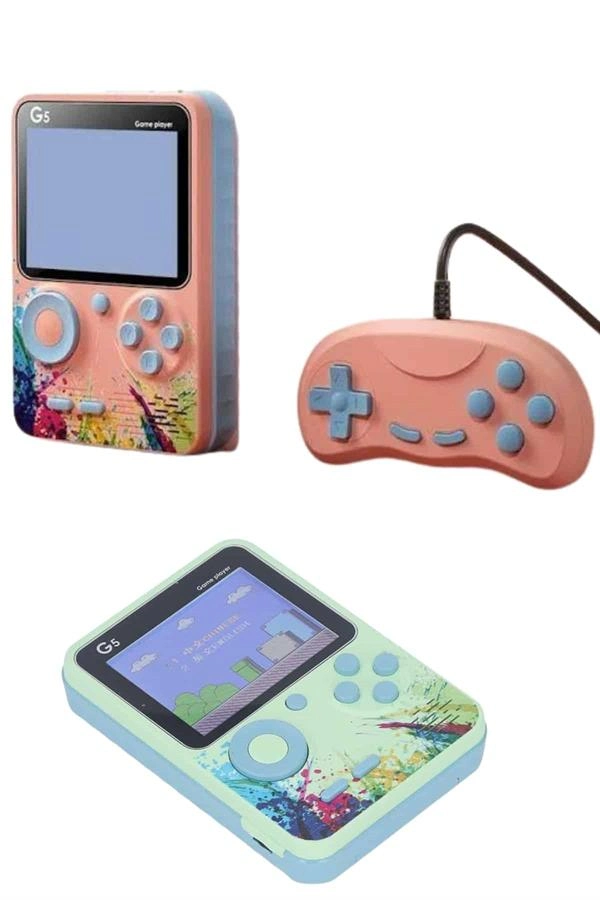 3.5 İnç Klasik Retro Lcd Ekran 500 Oyunlu Oyun Konsolu Taşınabilir ( Lisinya )