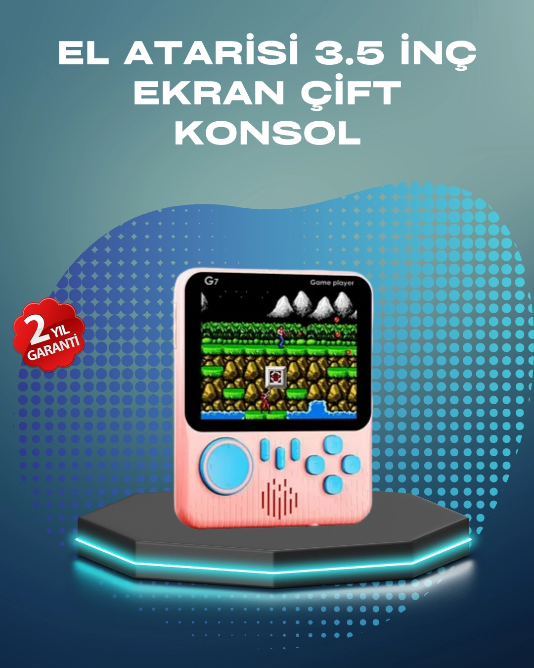 3.5 İnç Lcd Ekranlı 666 Oyunlu Taşınabilir Retro Oyun Konsolu ( Lisinya )