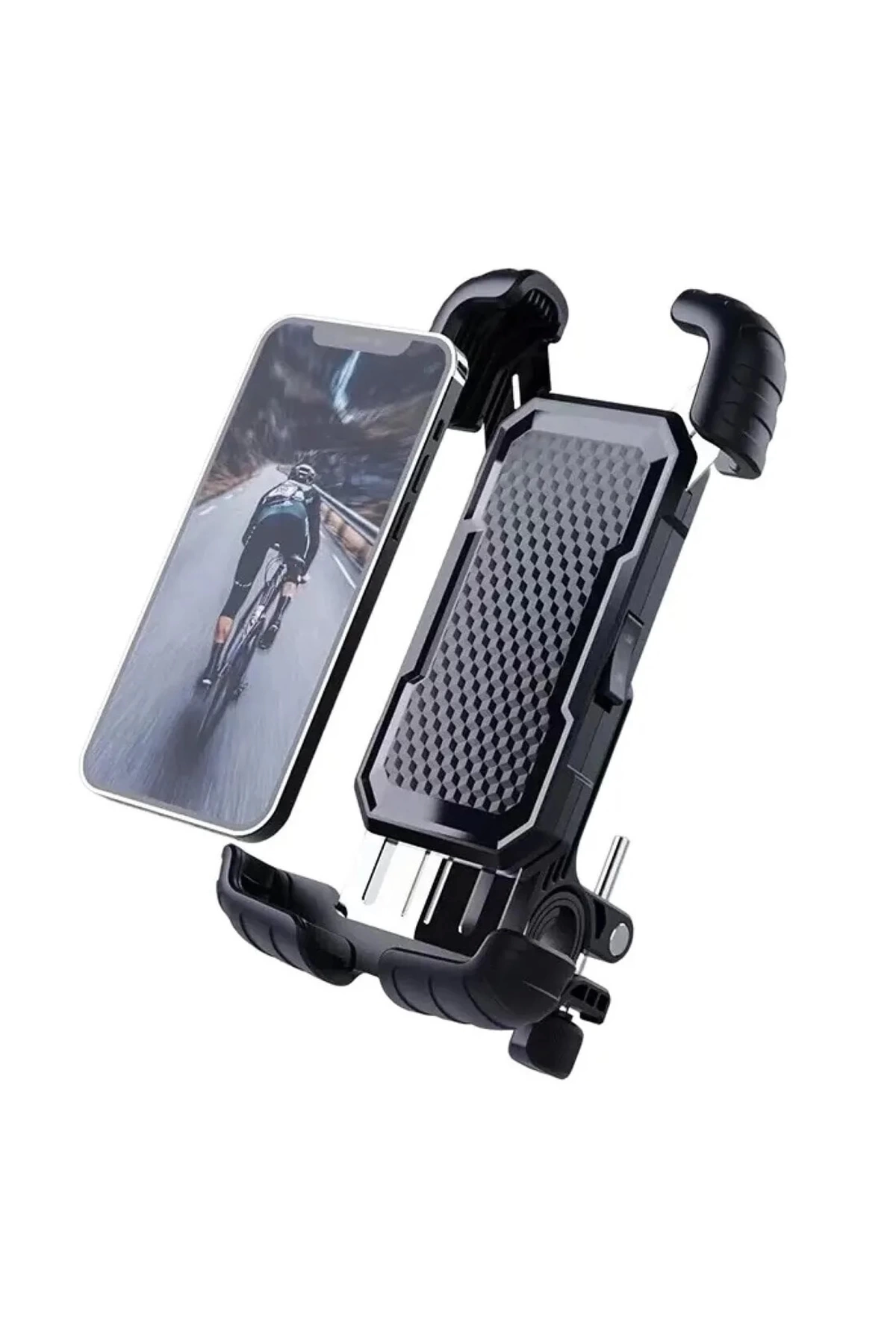 360° Derece Ayarlanabilen Gidon Bağlantılı Bisiklet Motosiklet İçin Abs 4-7.8″ İnç Telefon Tutucu ( Lisinya )