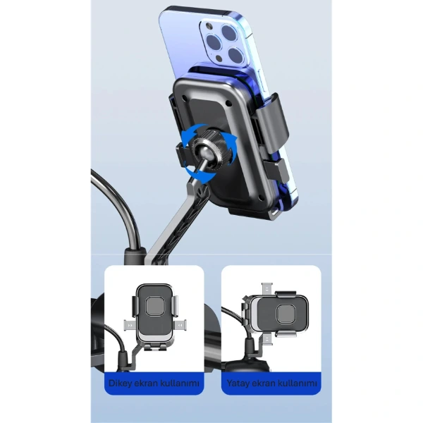 360° Dikiz Aynası Bisiklet Motosiklet Telefon Tutucu ( Lisinya ) 360° Dikiz Aynası Bisiklet Motosiklet Telefon Tutucu ( Lisinya )