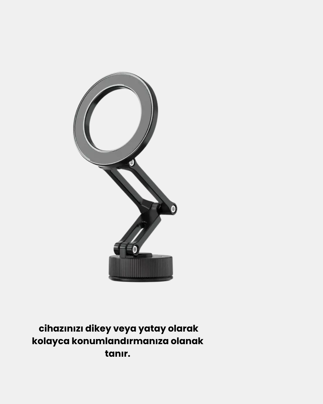 360° Dönebilen Katlanır Manyetik Araç Telefon Tutucu – Magsafe Uyumlu, Kompakt Ve Şık Tasarım ( Lisinya )