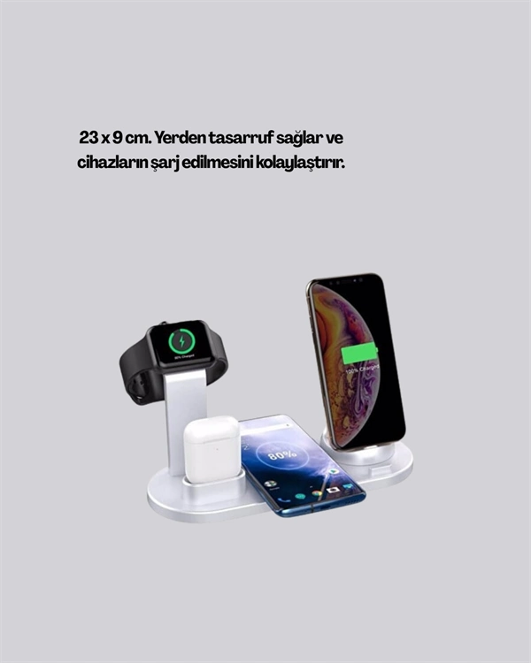 360° Döner Bağlantı Noktalı Kaymaz Taban – Akıllı Şarj Teknolojisiyle Donatılmış Geniş Uyumluluk ( Lisinya )